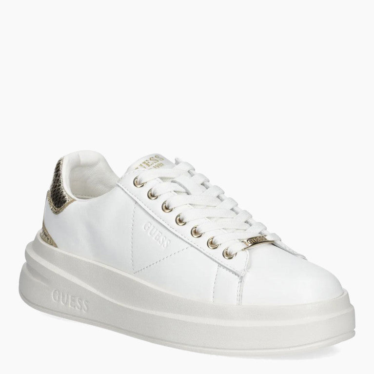 Guess - Sneakers in pelle Elbina White Gold