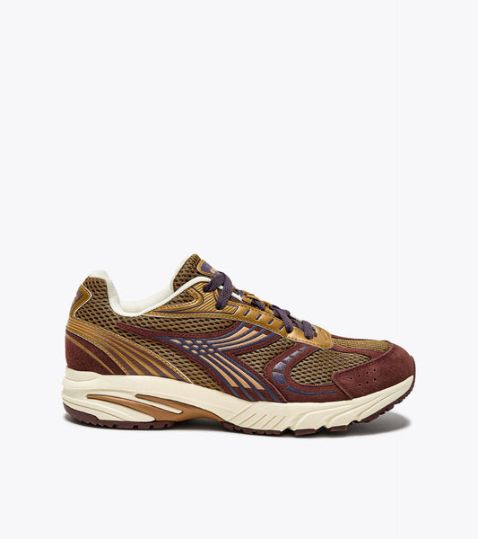 Diadora - Sao-ko 280 Mesh and suede sports sneaker col. Marron Bistre