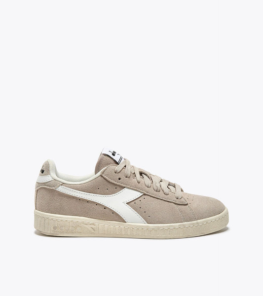 DIADORA GAME L LOW SUEDE WAXED GRIGIO ARGENTO