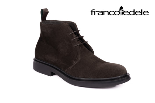 Franco Fedele 839 Dark Brown Cashemire Ankle Boot