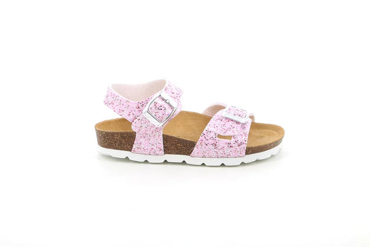 Grunland Junior - sandalo bambina -  puntinato rosa/bianco